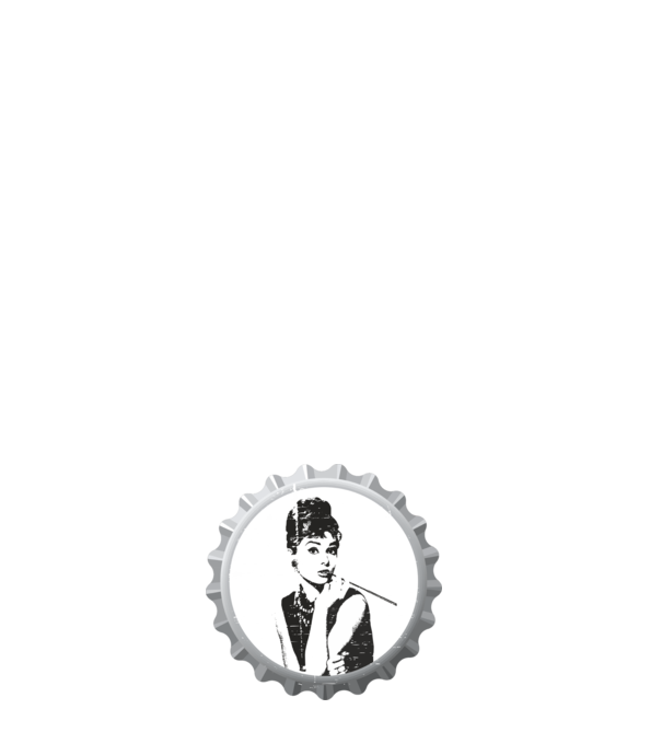 Audrey model negru pe tricou