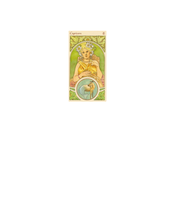 Horoscop Tarot CAPRICORNUL model alb pe tricou