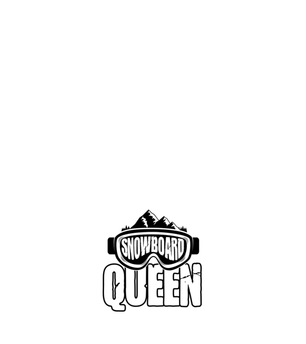 snowboard queen 01 model negru pe tricou