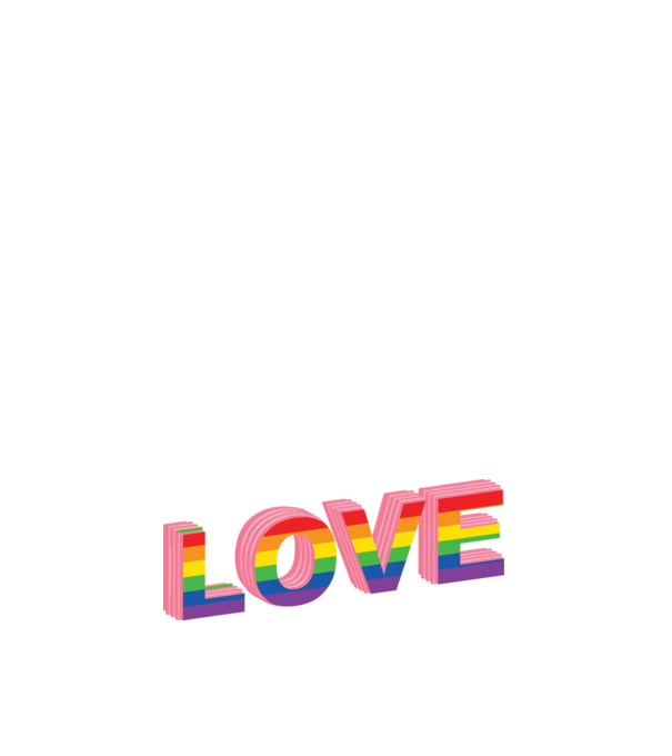 Love pride model negru pe tricou