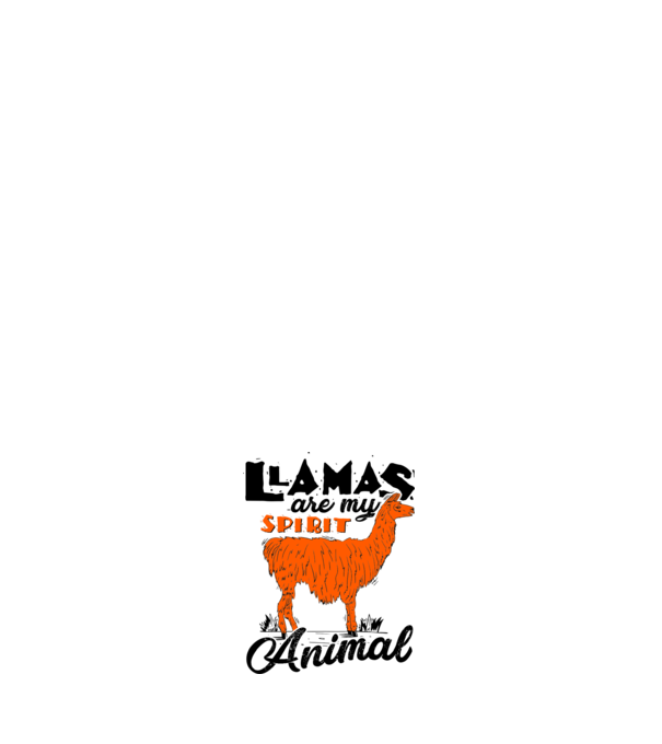 Llamas are my spirit animal model negru pe tricou