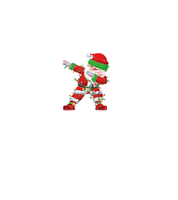 Dab Santa model negru pe tricou