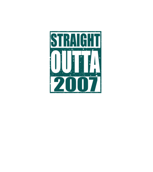 Straight Outta - 2007 model gri pe tricou