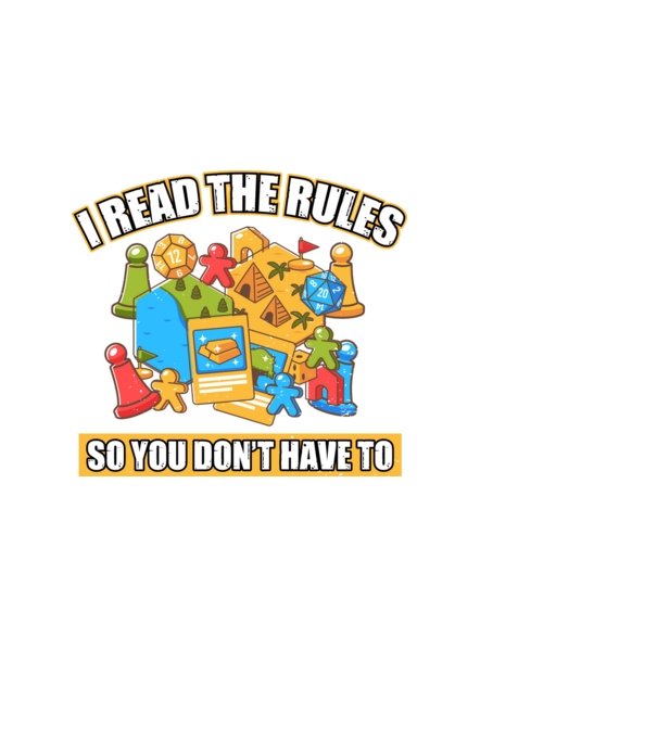 I read the rules model negru pe tricou