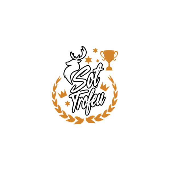 Soț trofeu model negru pe tricou