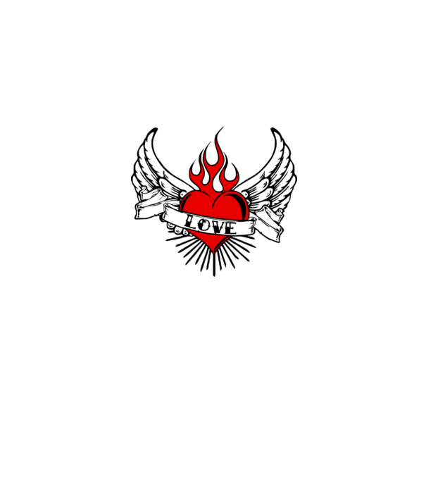 love model alb pe tricou