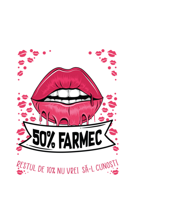 Sunt născută în septembrie - 50% farmec - 40% nebunii și umor - Restul de 10% nu vrei să-l cunoști model alb pe tricou