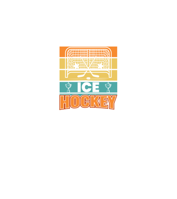 Ice Hockey model negru pe tricou
