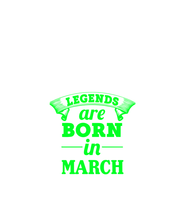 Legends are born in March model negru pe tricou