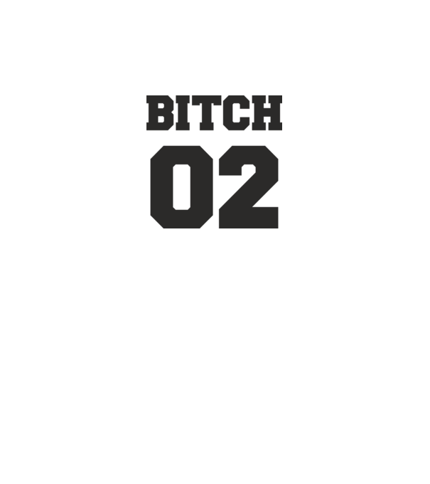 Bitch 02 model gri pe tricou