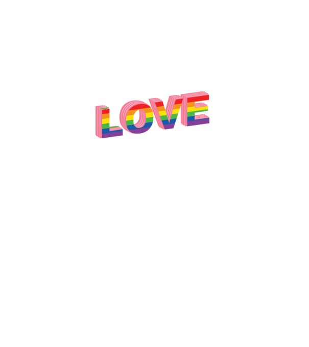 Love pride model alb pe tricou