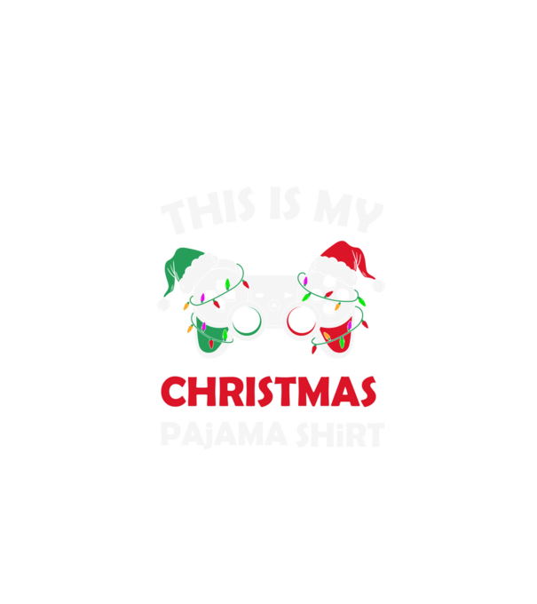 This is my christmas pajama model negru pe tricou