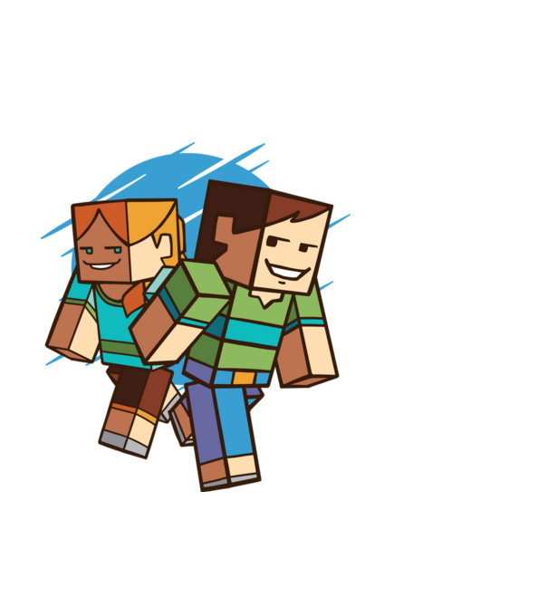 Minecraft model alb pe tricou