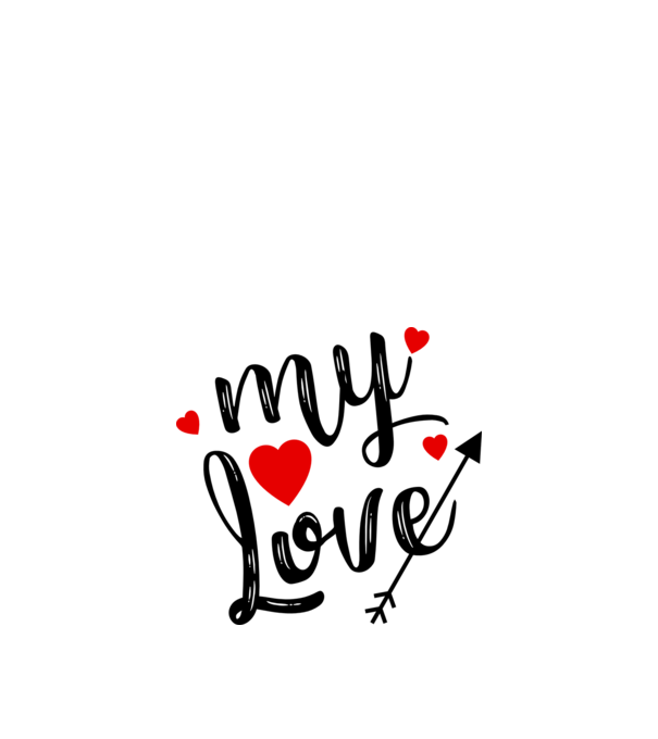 My love model alb pe tricou