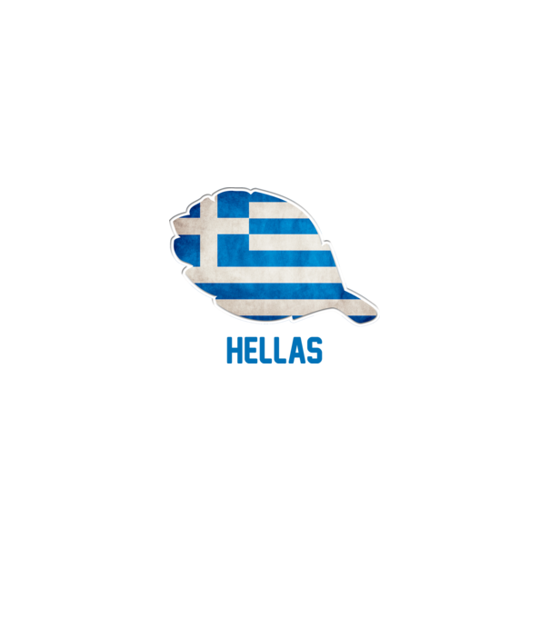 Steag grecesc model alb pe tricou