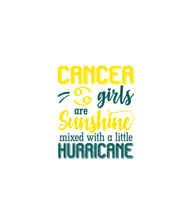 Sunshine with Hurricane CANCER model negru pe tricou