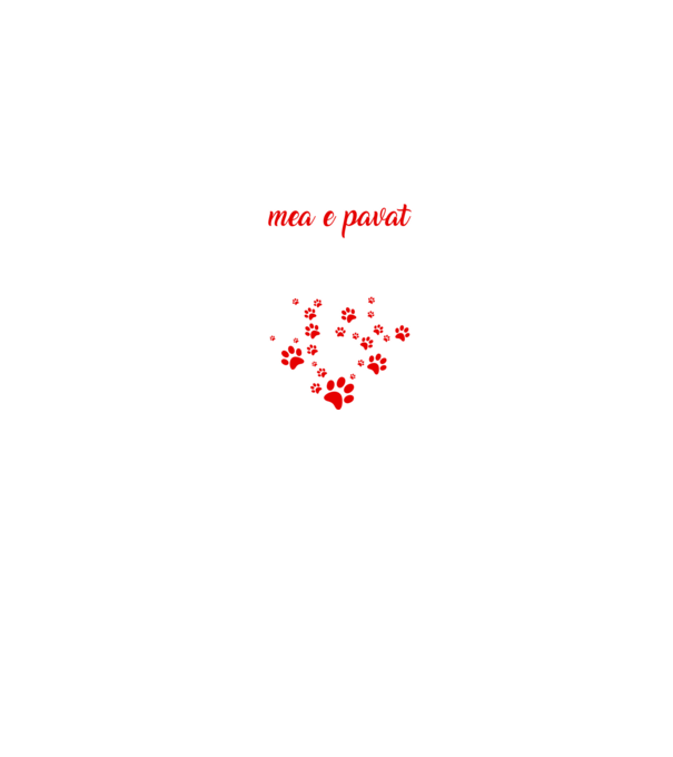 Drumul spre inima mea e pavat cu urme de labe model negru pe tricou