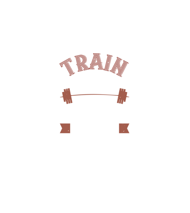 Train Hard model negru pe tricou