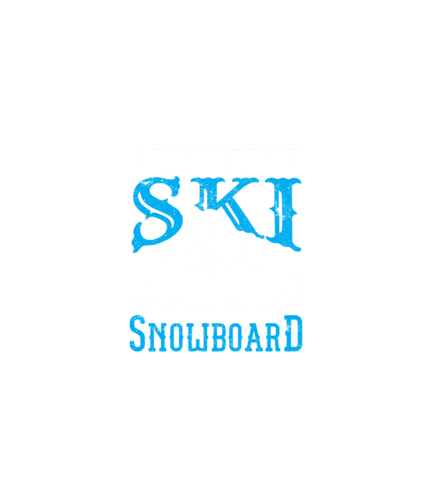 Day without SKI model negru pe tricou