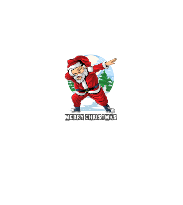 Santa merry christmas model alb pe tricou