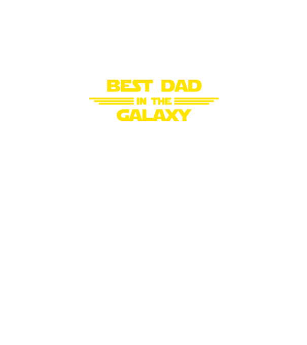 Best dad in the galaxy model negru pe tricou