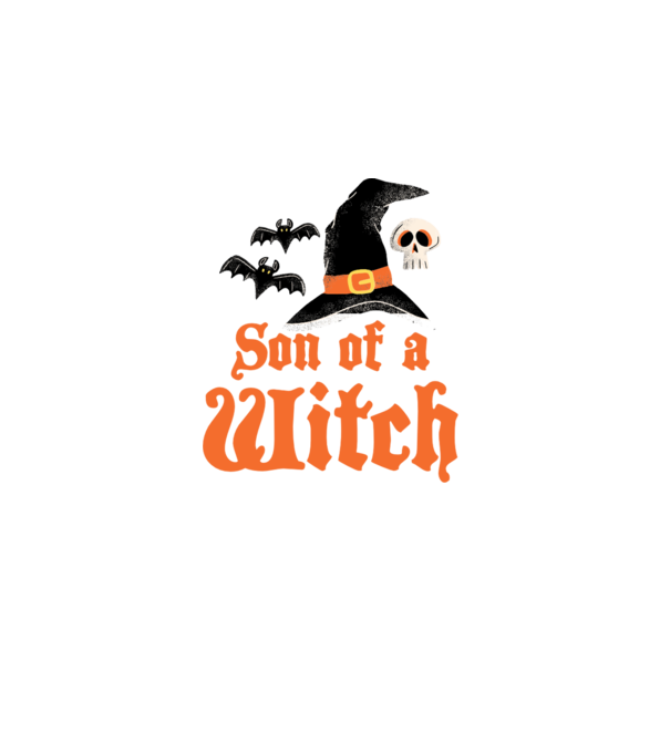 Son of a witch model alb pe tricou
