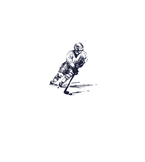 Hockey player model gri pe tricou