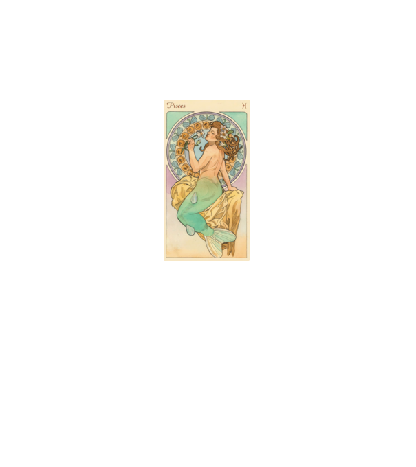 Horoscop Tarot PESTI model alb pe tricou