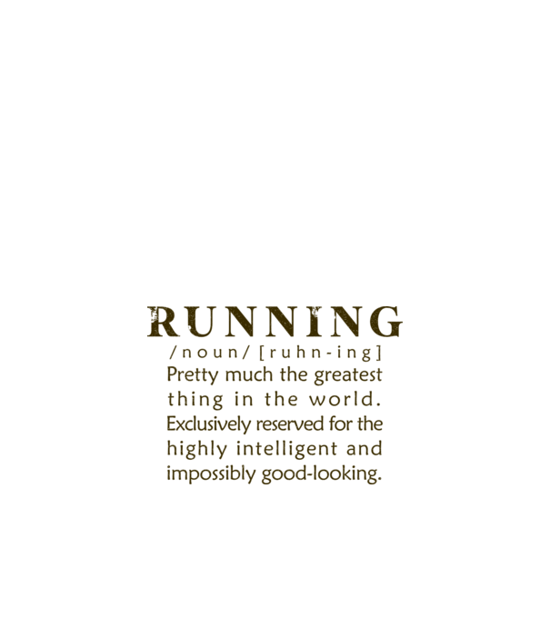 Running definition model alb pe tricou