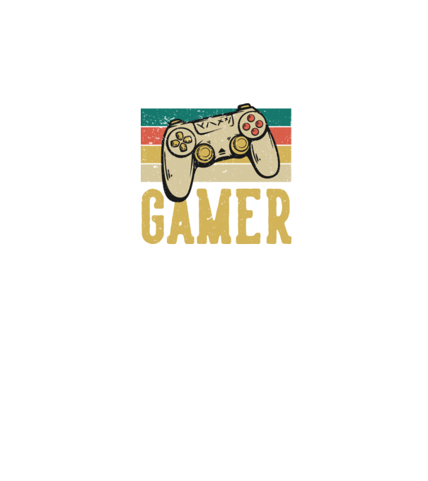 Retro gamer model negru pe tricou