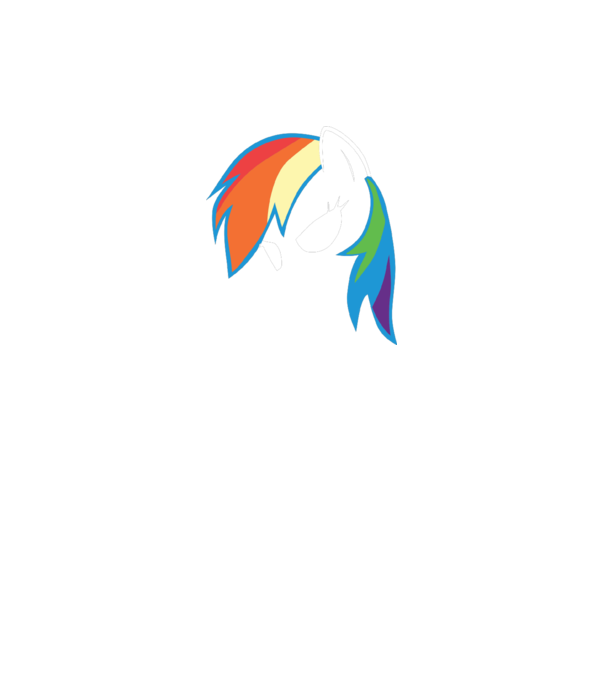 Rainbow Dash model gri pe tricou