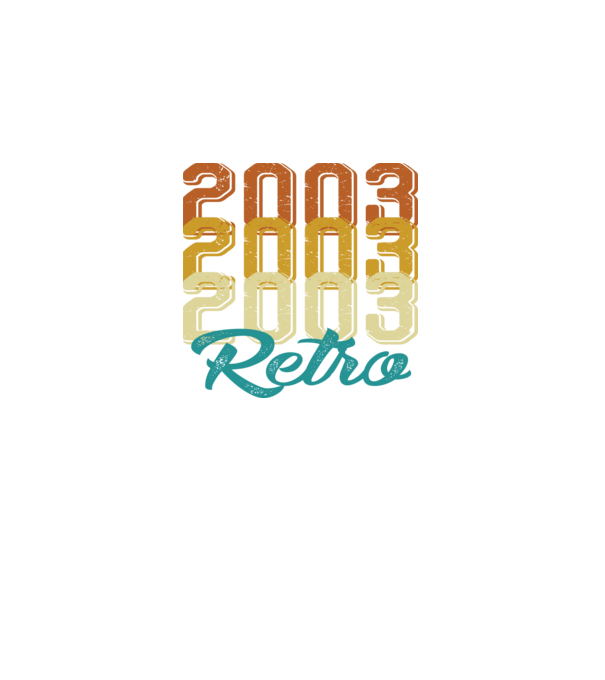 Retro 2003 model negru pe tricou