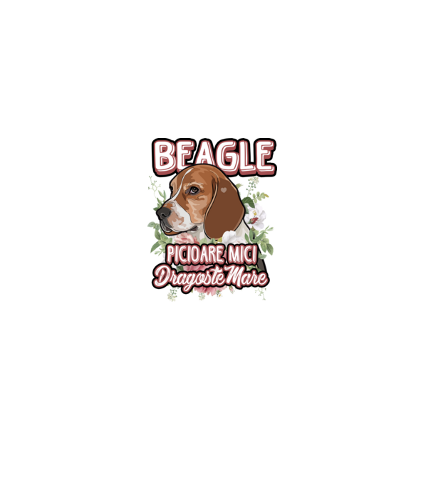 Bulldog francez picioare mici dragoste mare model alb pe tricou