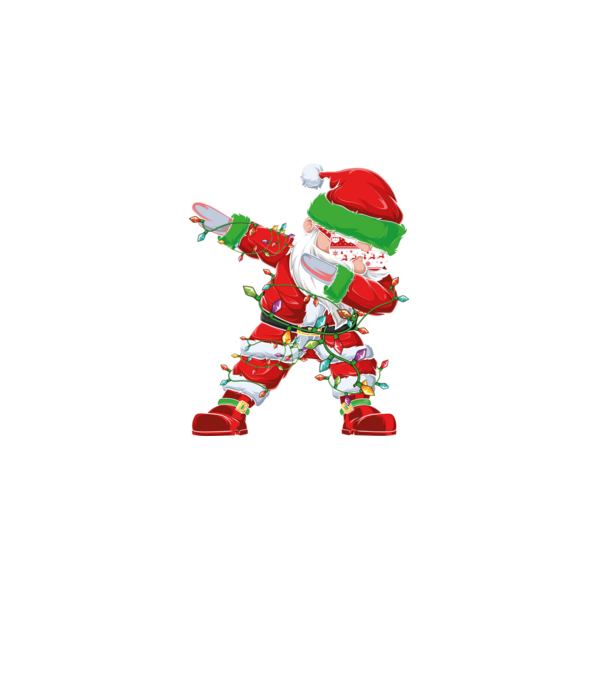 Dab Santa model negru pe tricou