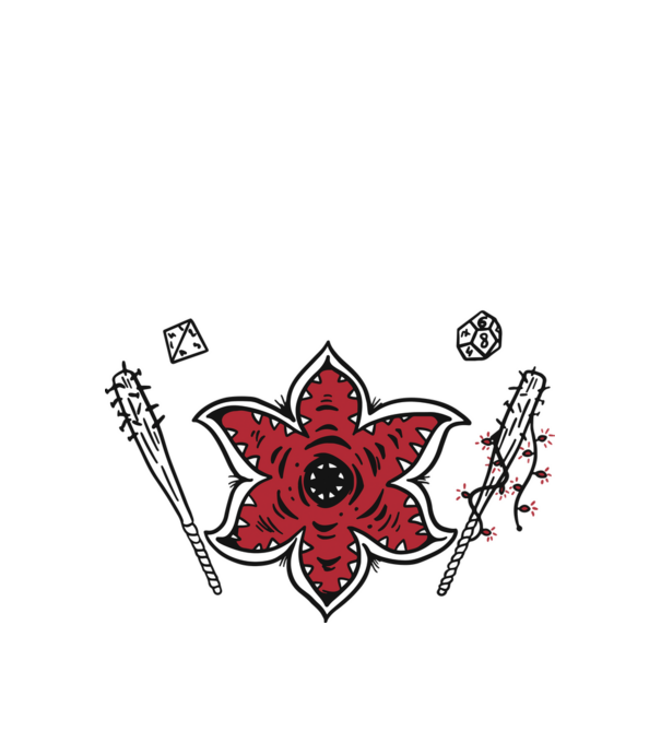 stranger things demogorgon head model alb pe tricou