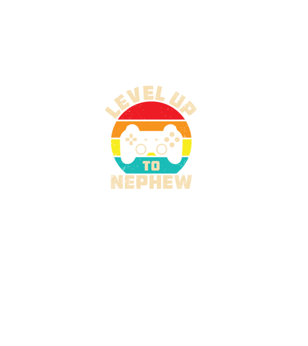 Level Up Nephew model negru pe tricou
