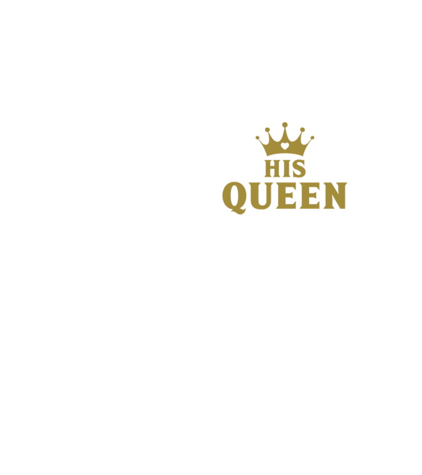 His Queen model galben neon pe tricou