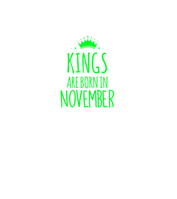 Kings are born in - November model gri închis pe tricou