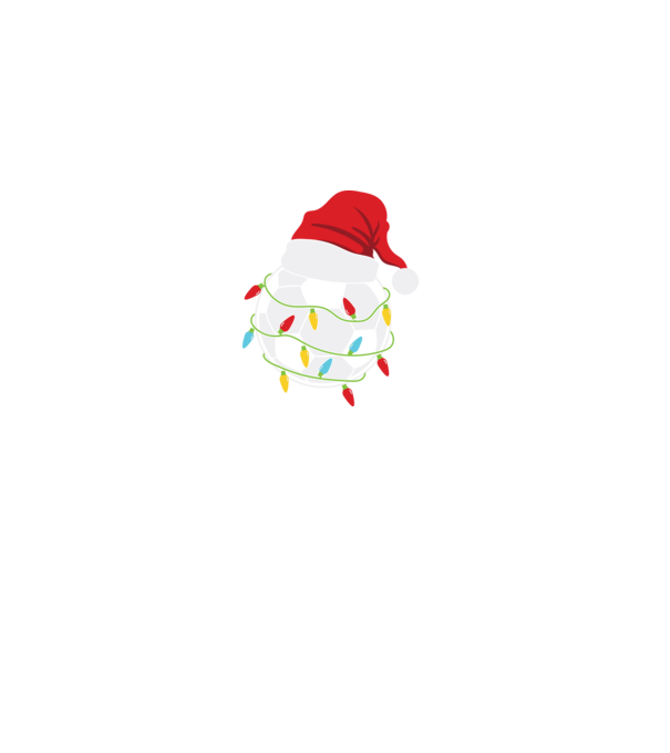 Football christmas model negru pe tricou