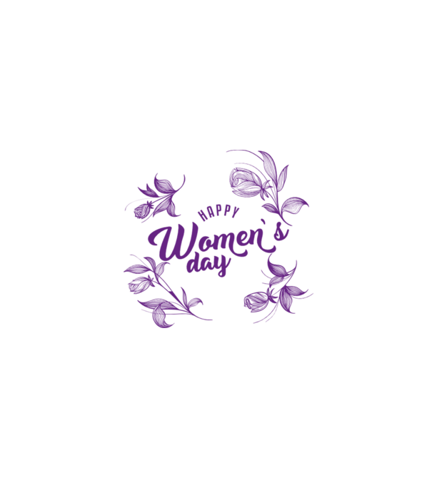 'Happy women''s day' model alb pe tricou