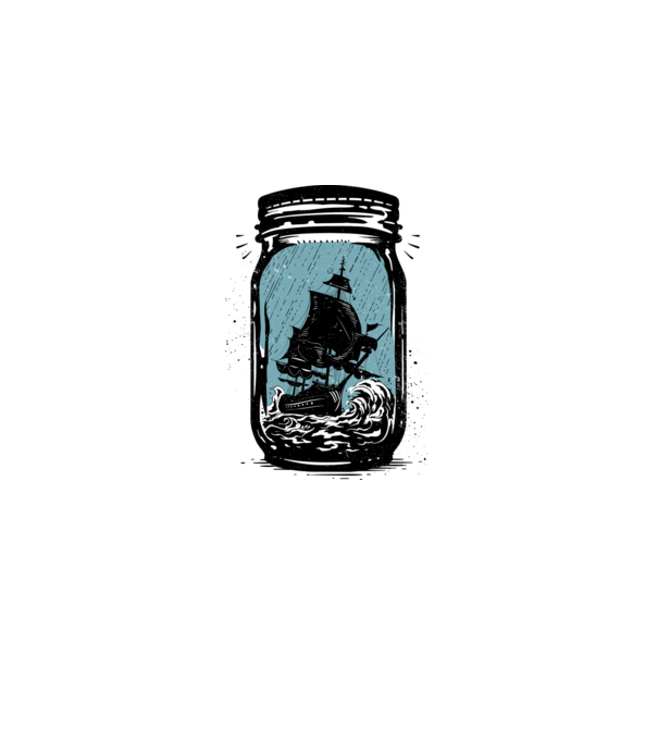 Trapped model alb pe tricou