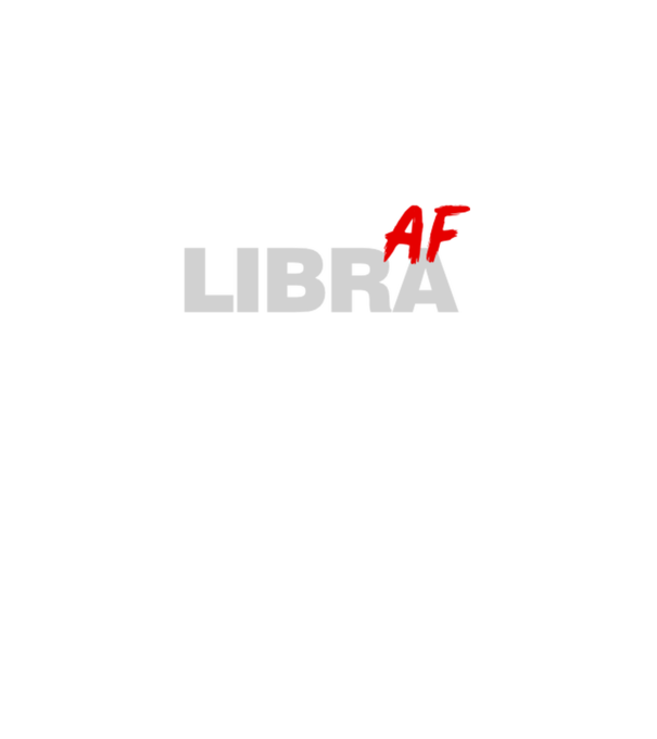 LIBRA as fuck model negru pe tricou