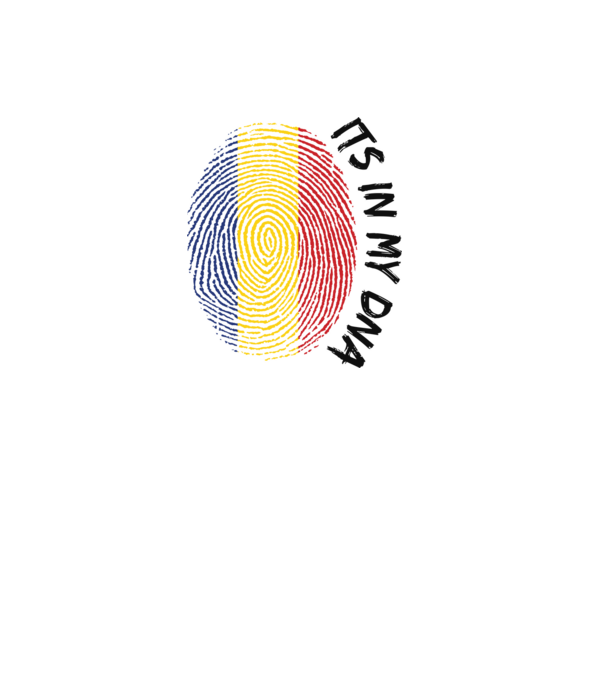 România fingerprint model alb pe tricou