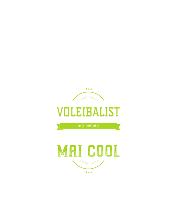 Sunt un voleibalist, la fel ca toți ceilalți, dar mult mai cool model negru pe tricou