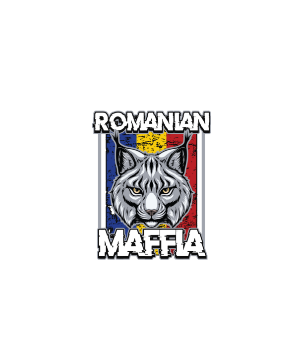 România maffia model negru pe tricou