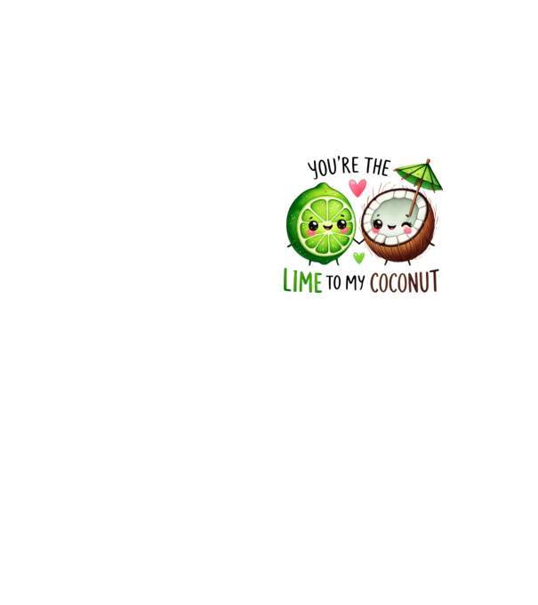 Lime to my Coconut model galben neon pe tricou