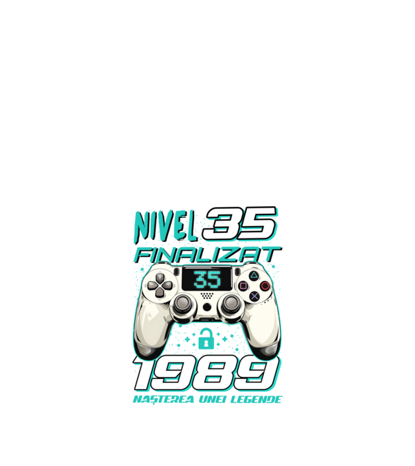 Nivel finalizat 35 1990 model negru pe tricou