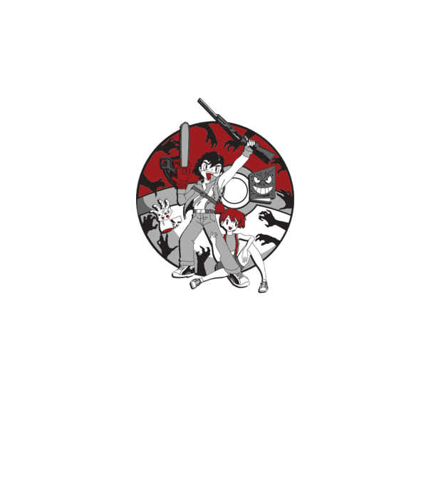 pokemon survive maki model alb pe tricou