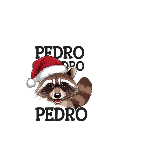 Pedro pedro xmas model alb pe tricou