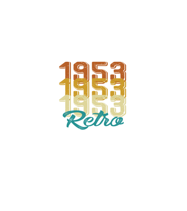 Retro 1953 model negru pe tricou